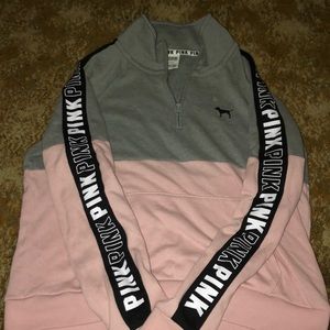 Pink Victoria Secrets Quarter ZIP